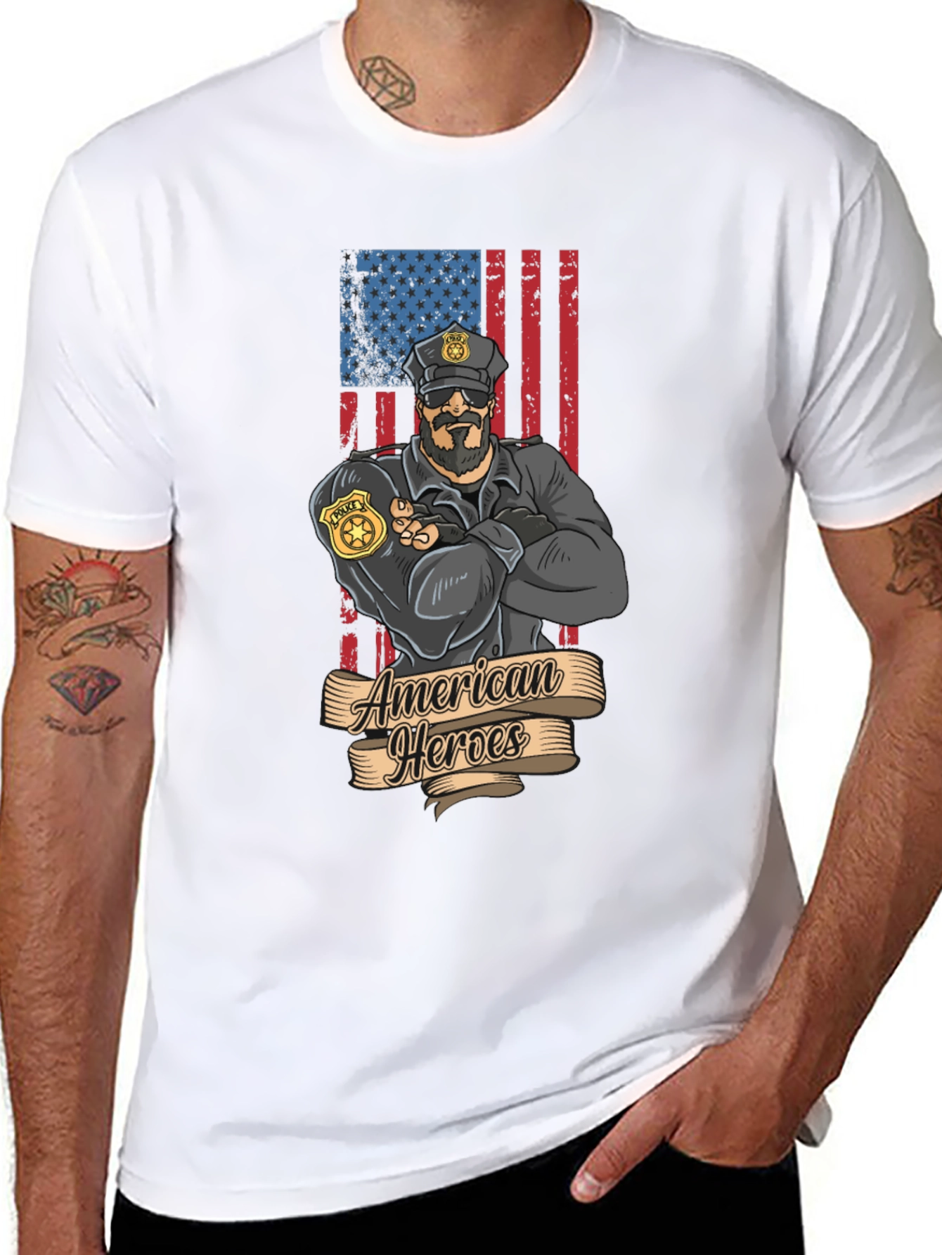 American Heroes Police Officer T-Shirt