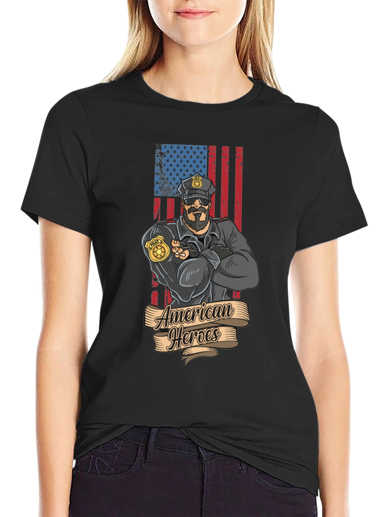 American Heroes Police Officer T-Shirt