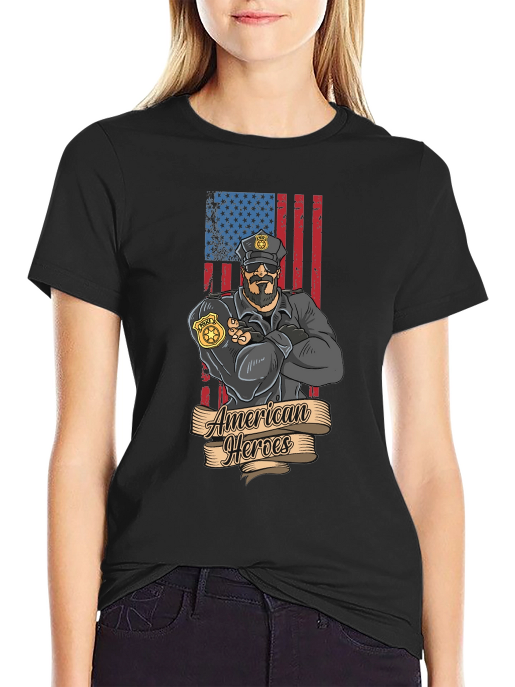 American Heroes Police Officer T-Shirt