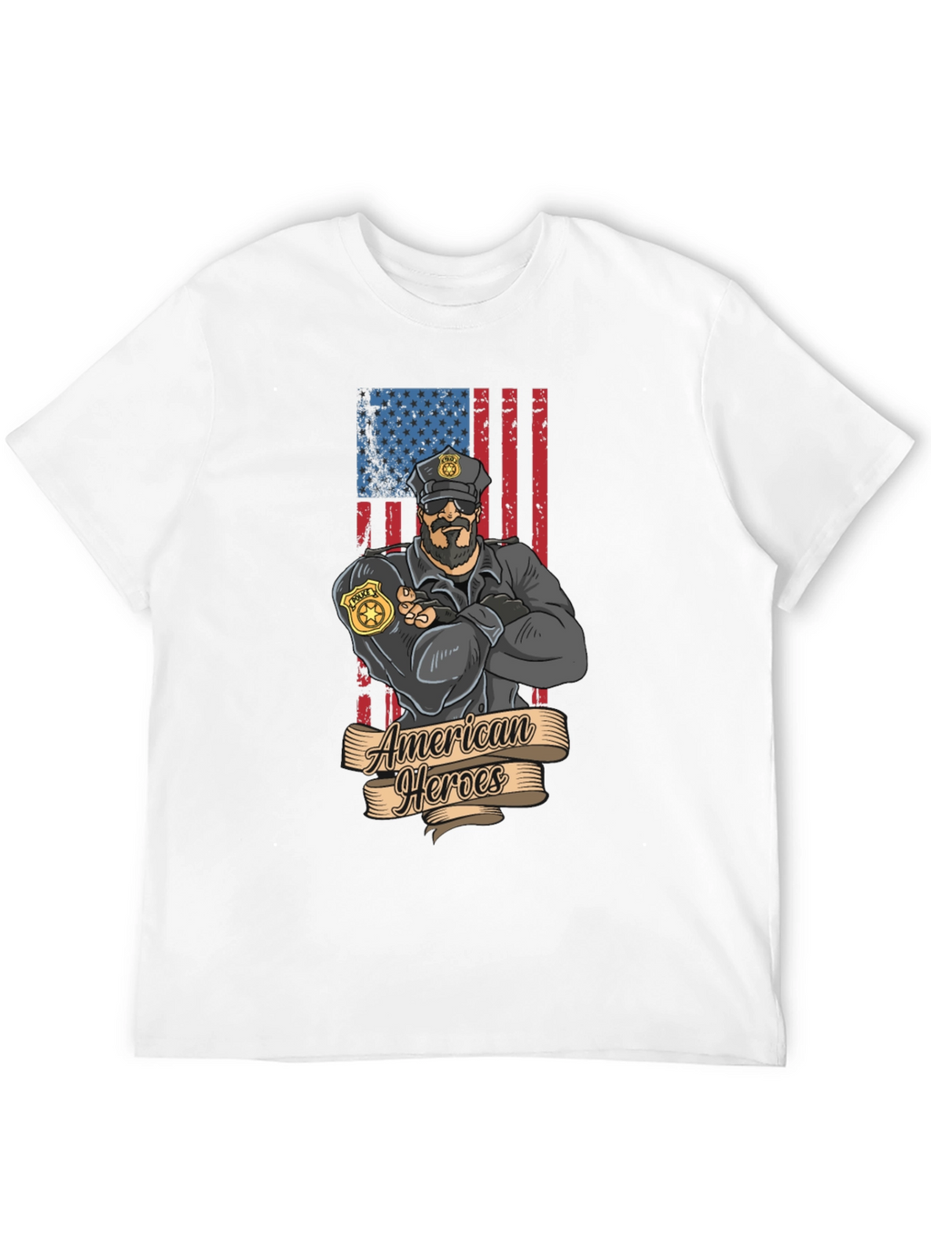 American Heroes Police Officer T-Shirt