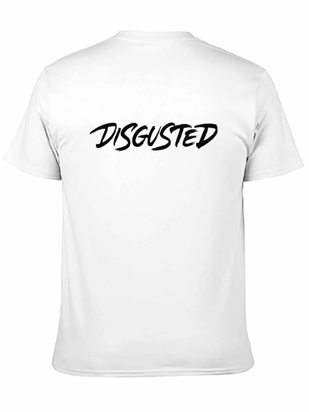 Disgusted Graphic Tee - Black Casual T-Shirt