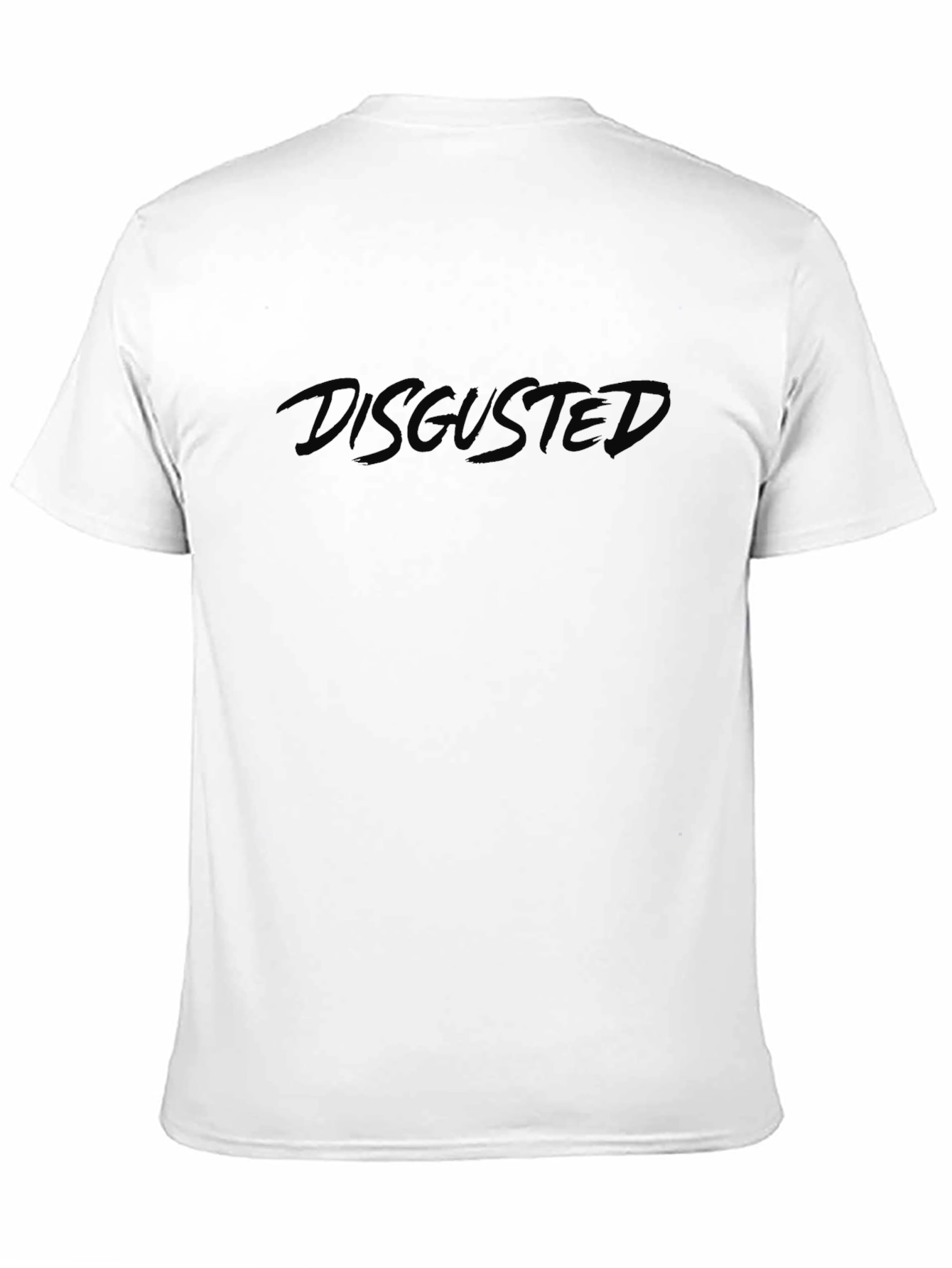Disgusted Graphic Tee - Black Casual T-Shirt