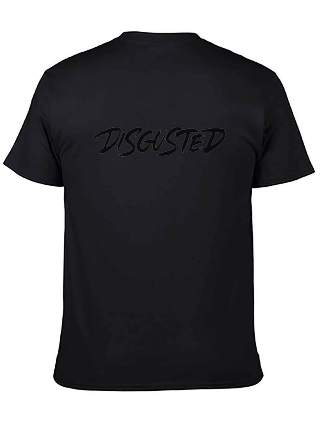 Disgusted Graphic Tee - Black Casual T-Shirt