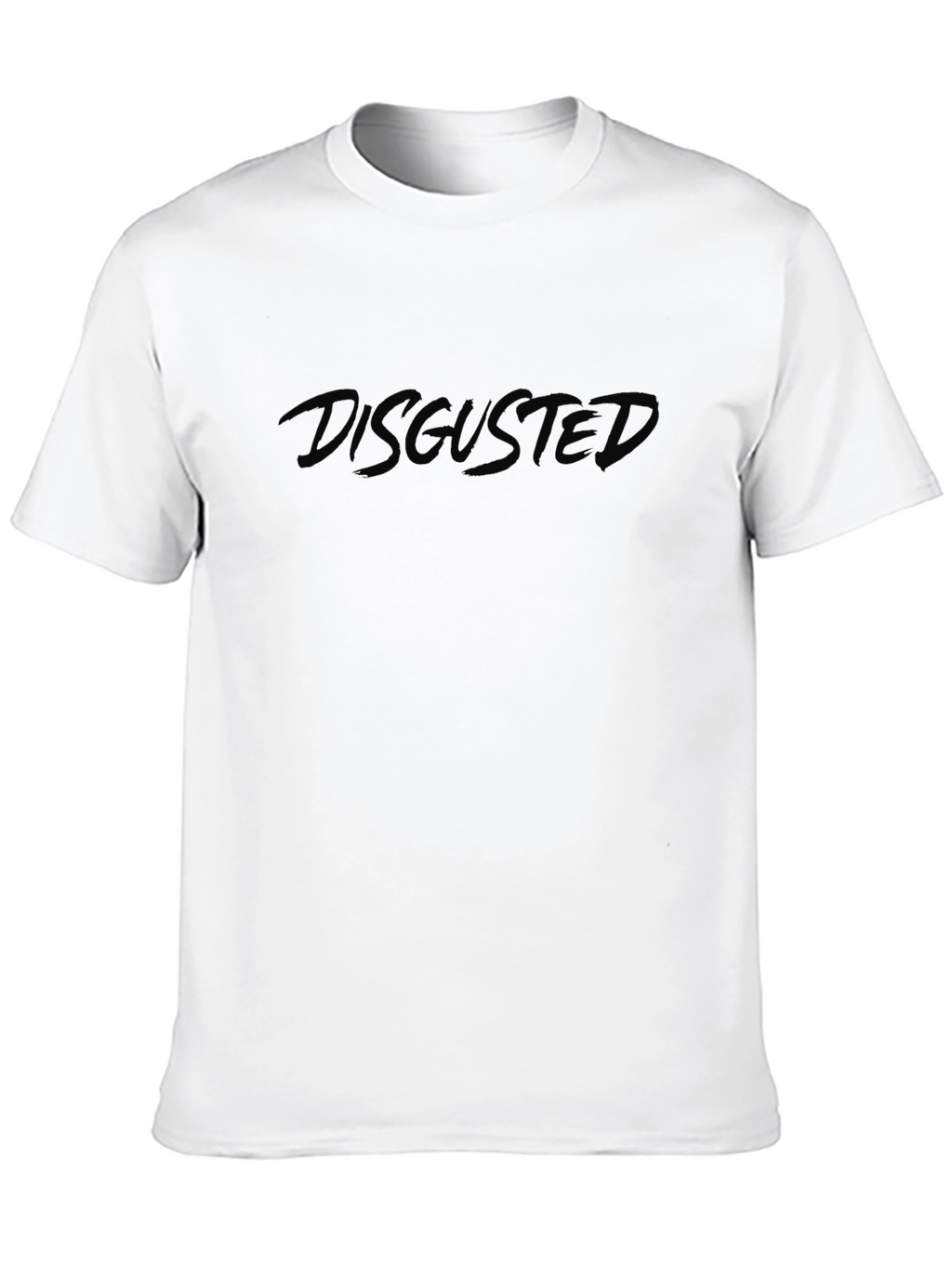 Disgusted Graphic Tee - Black Casual T-Shirt