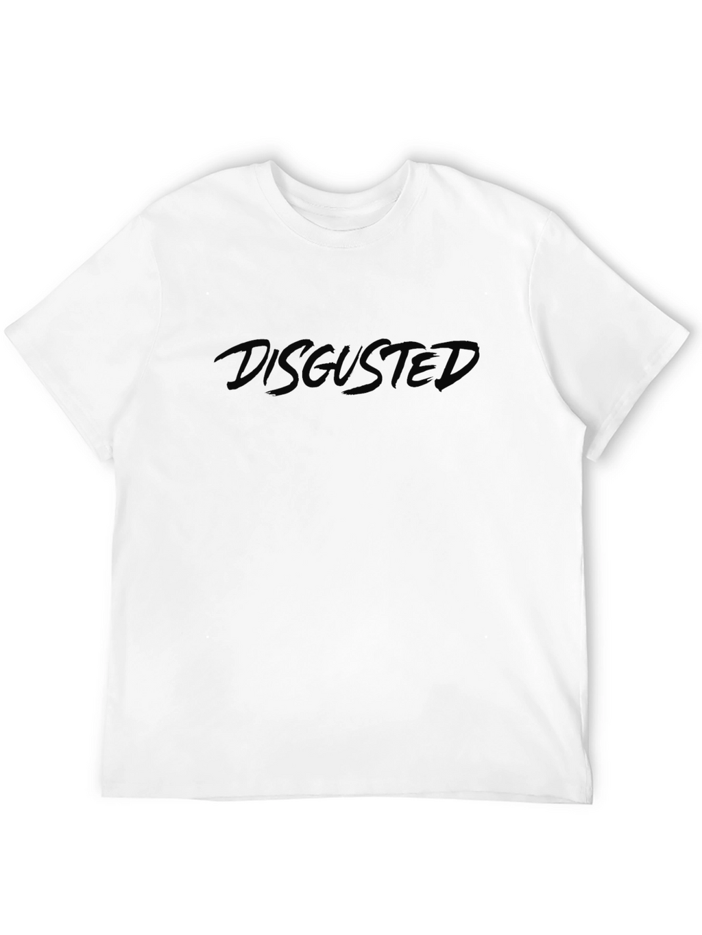 Disgusted Graphic Tee - Black Casual T-Shirt