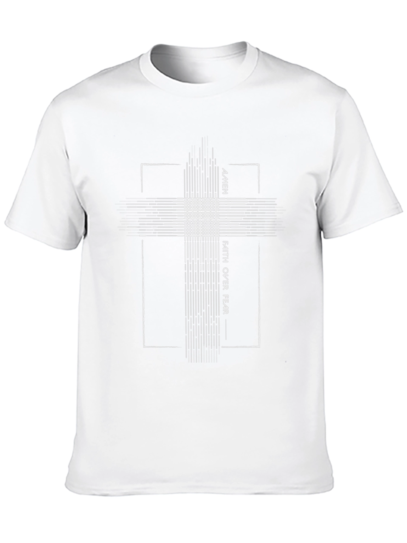 Faith Over Fear Graphic Tee - Black Cotton T-Shirt