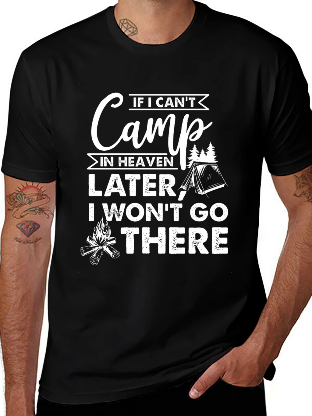 Camping Humor Graphic T-Shirt