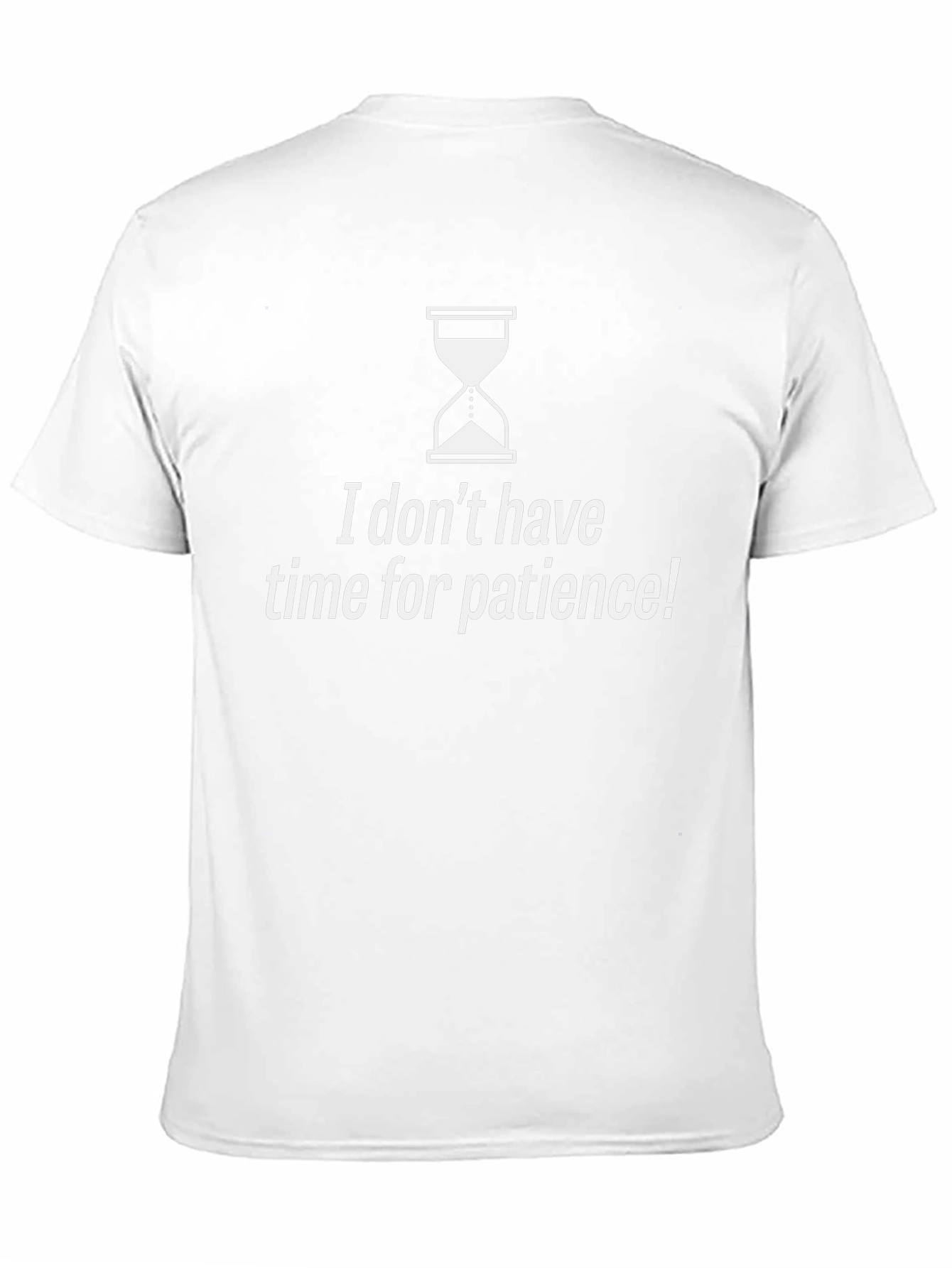 Funny Ironic No Time for Patience Graphic Tee