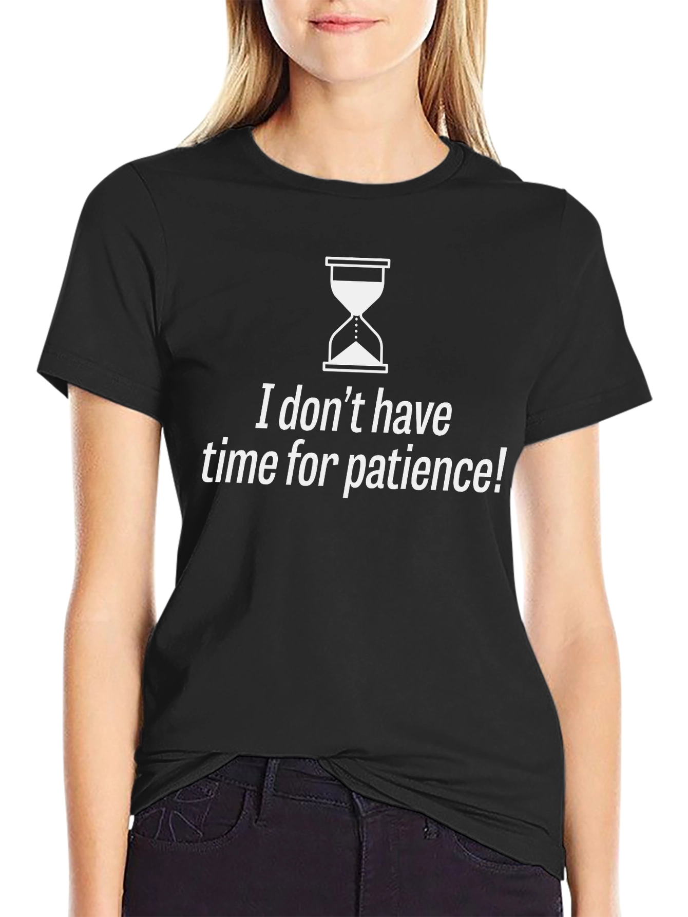 Funny Ironic No Time for Patience Graphic Tee