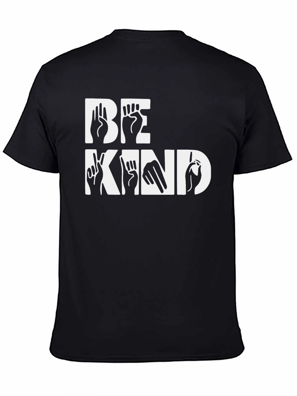 Be Kind Sign Language T-Shirt - Black
