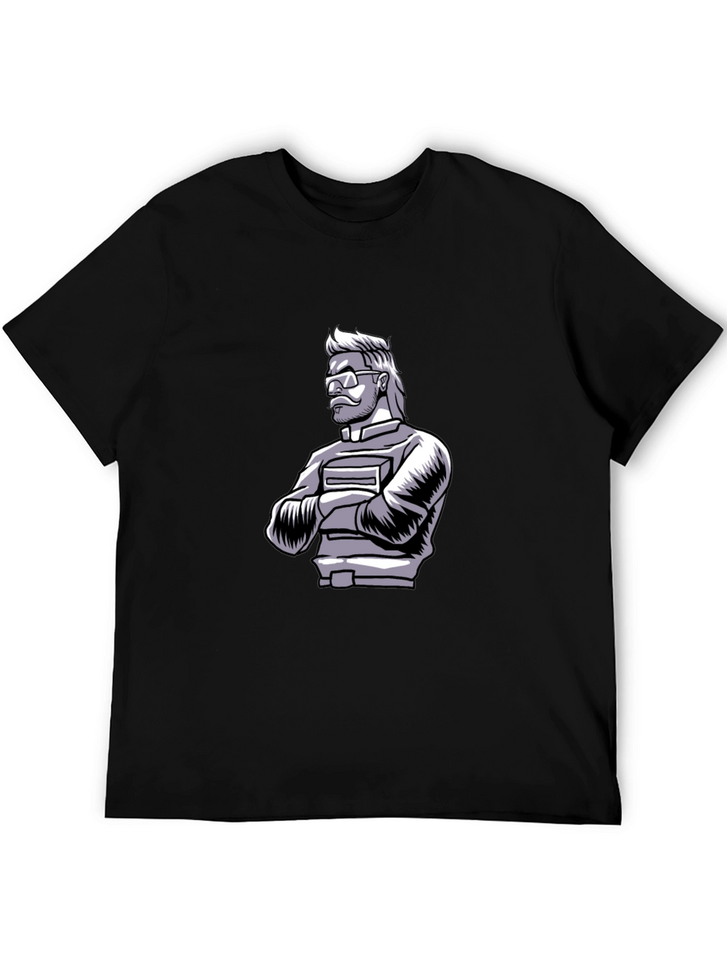Cool Graphic Print Black T-Shirt