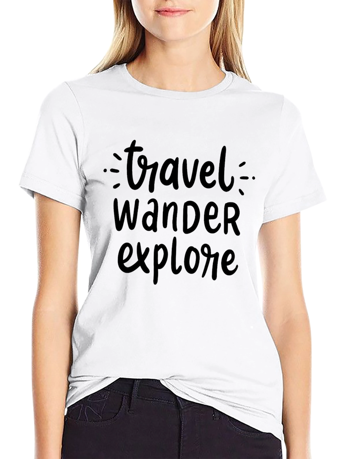 Travel Wander Explore Graphic Tee - Soft Cotton Blend
