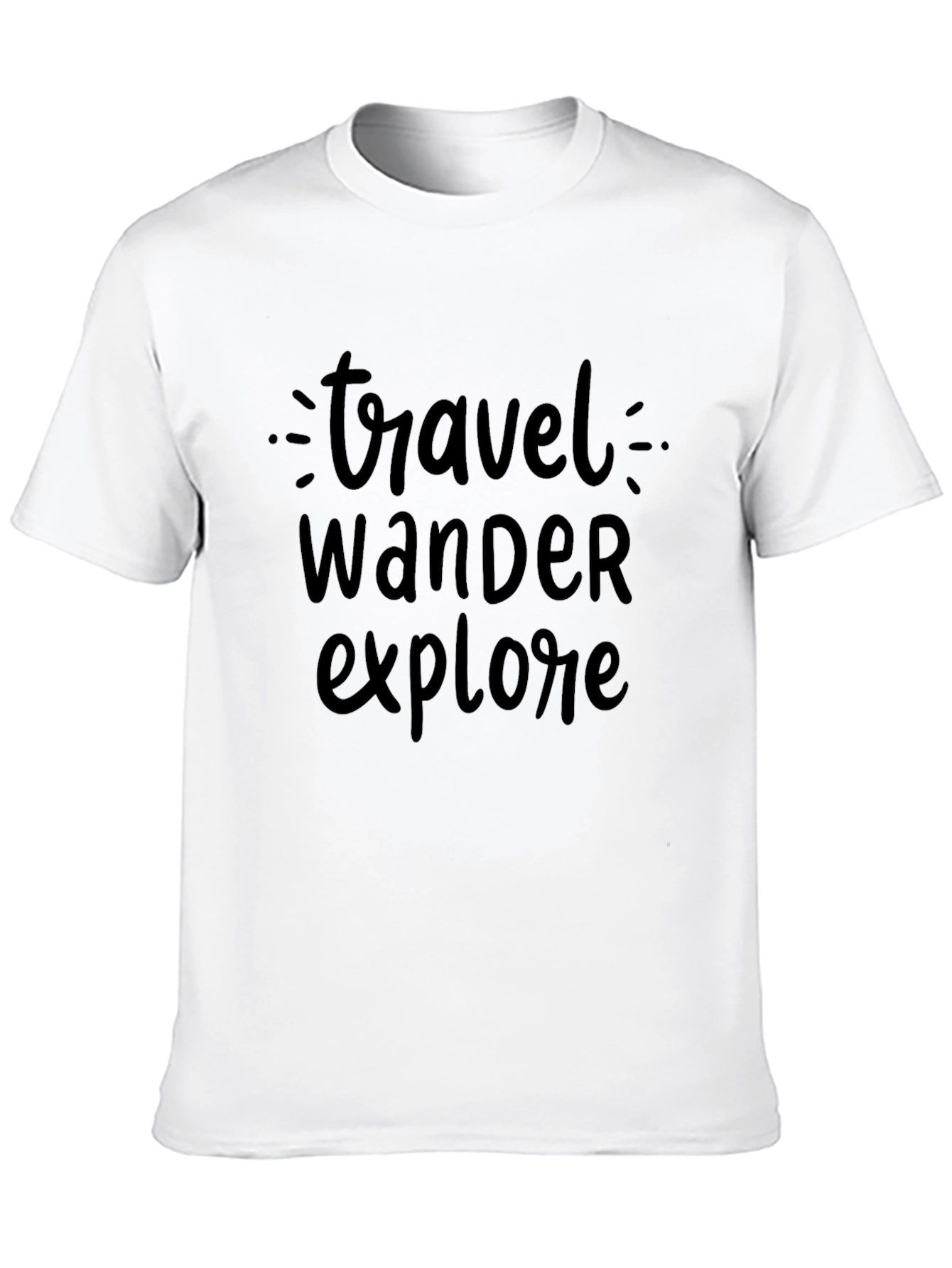 Travel Wander Explore Graphic Tee - Soft Cotton Blend