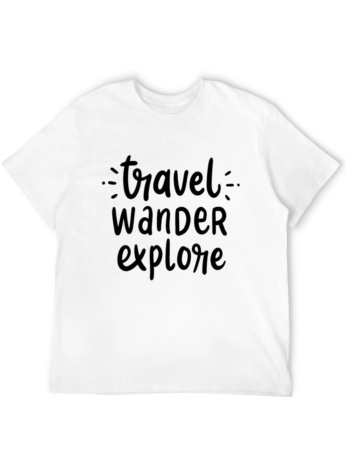 Travel Wander Explore Graphic Tee - Soft Cotton Blend