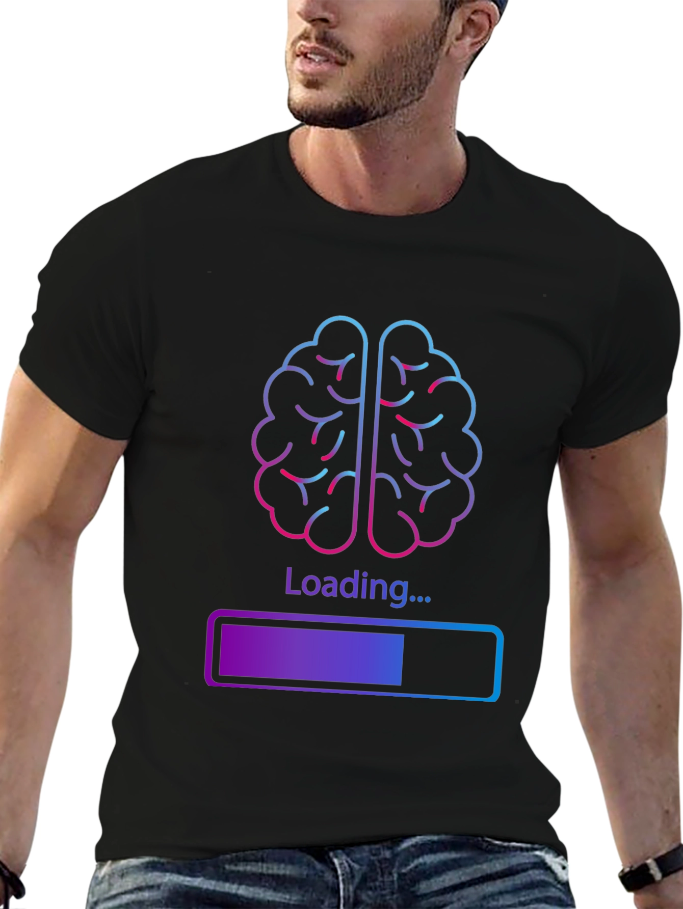Brain Loading T-Shirt - Funny & Stylish Tee