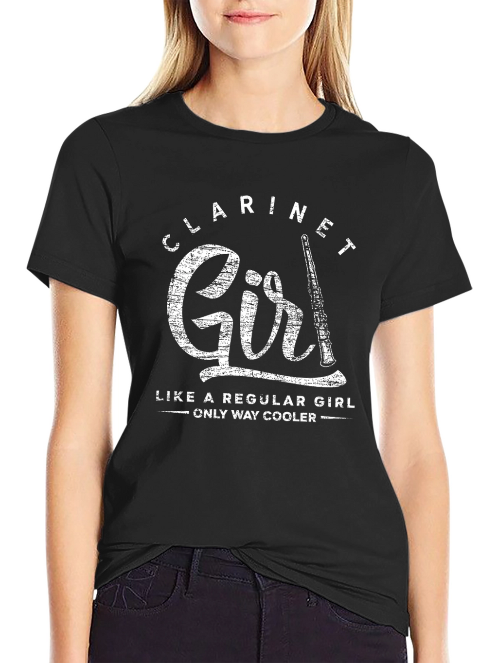 Clarinet Girl T-Shirt - Musician Gift