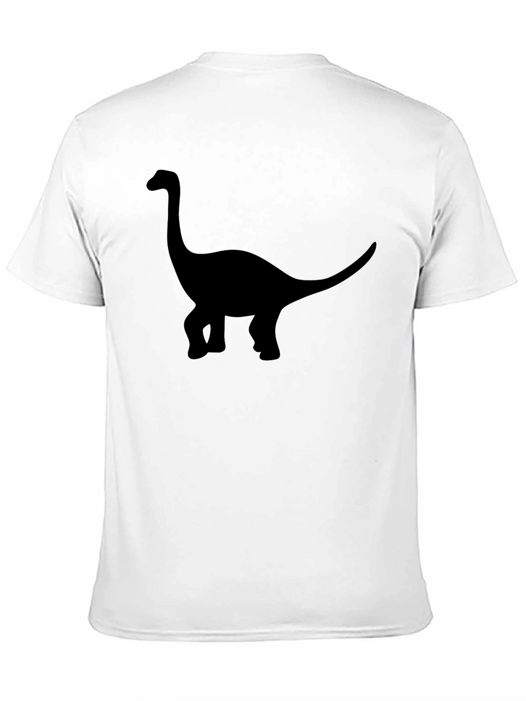 Dinosaur Silhouette Graphic T-Shirt - Casual Style