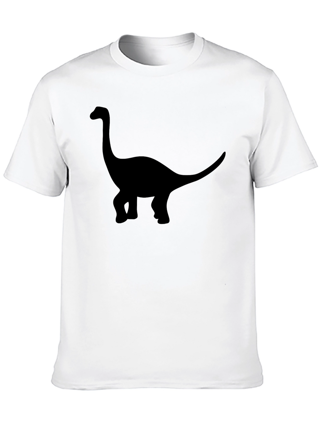 Dinosaur Silhouette Graphic T-Shirt - Casual Style