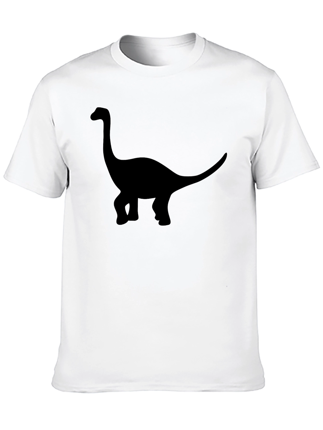 Dinosaur Silhouette Graphic T-Shirt - Casual Style