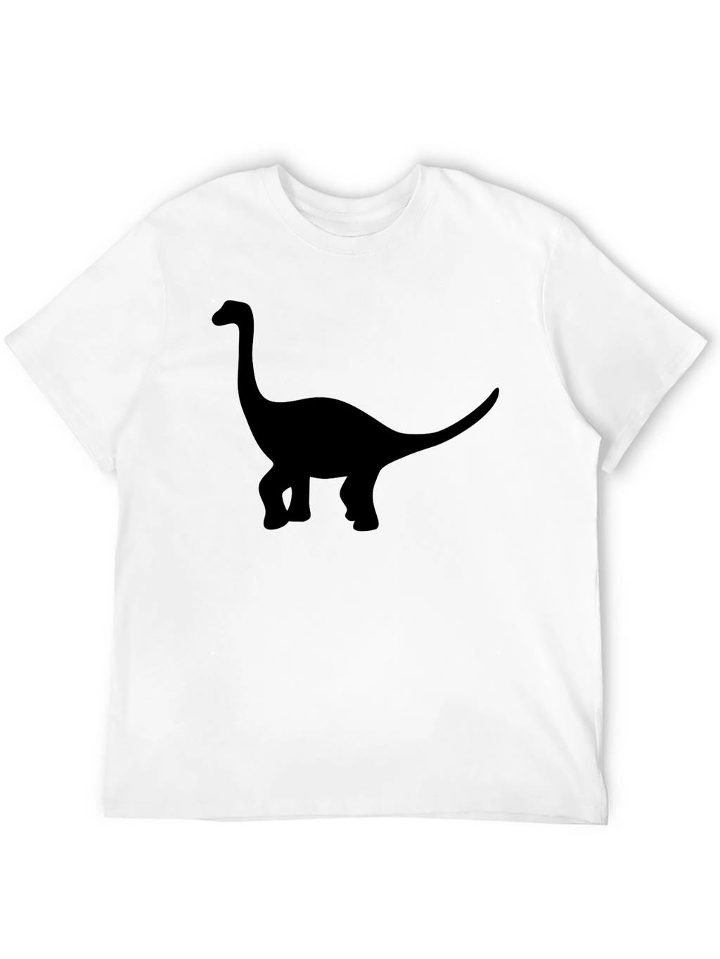Dinosaur Silhouette Graphic T-Shirt - Casual Style