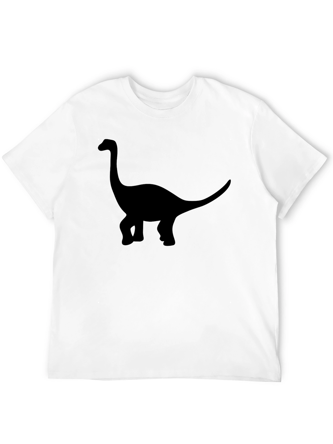 Dinosaur Silhouette Graphic T-Shirt - Casual Style