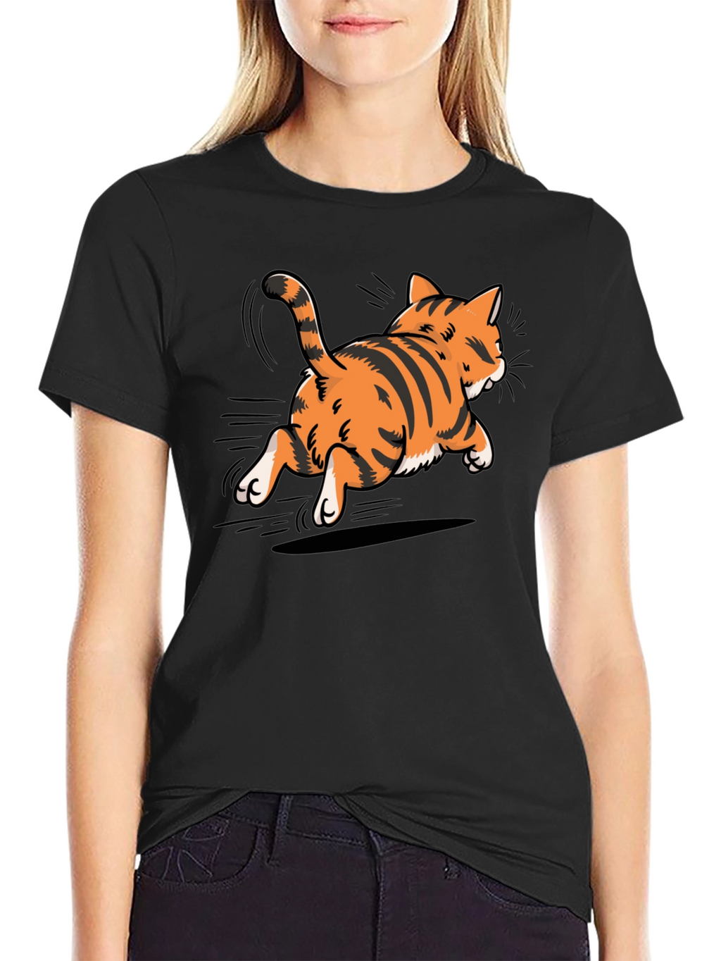 Cool Cat Graphic Tee - Black T-Shirt