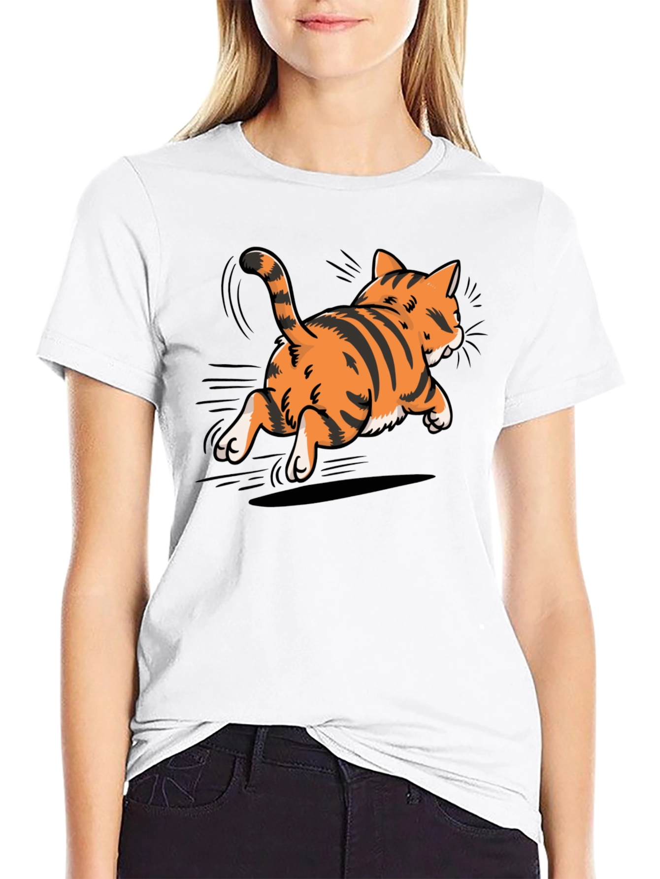 Cool Cat Graphic Tee - Black T-Shirt