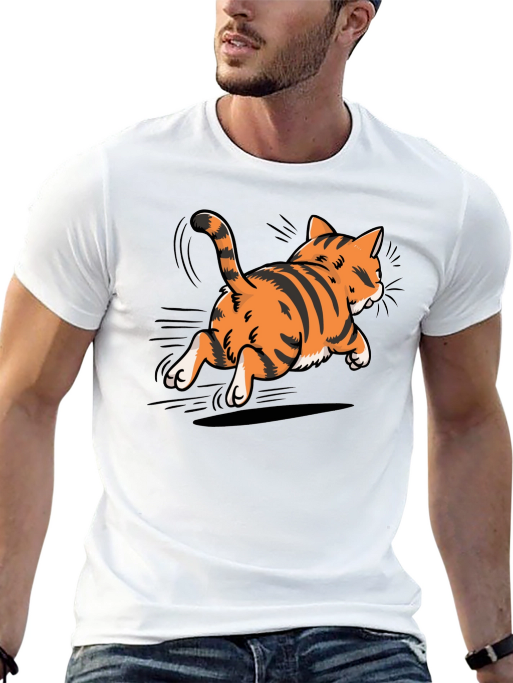 Cool Cat Graphic Tee - Black T-Shirt