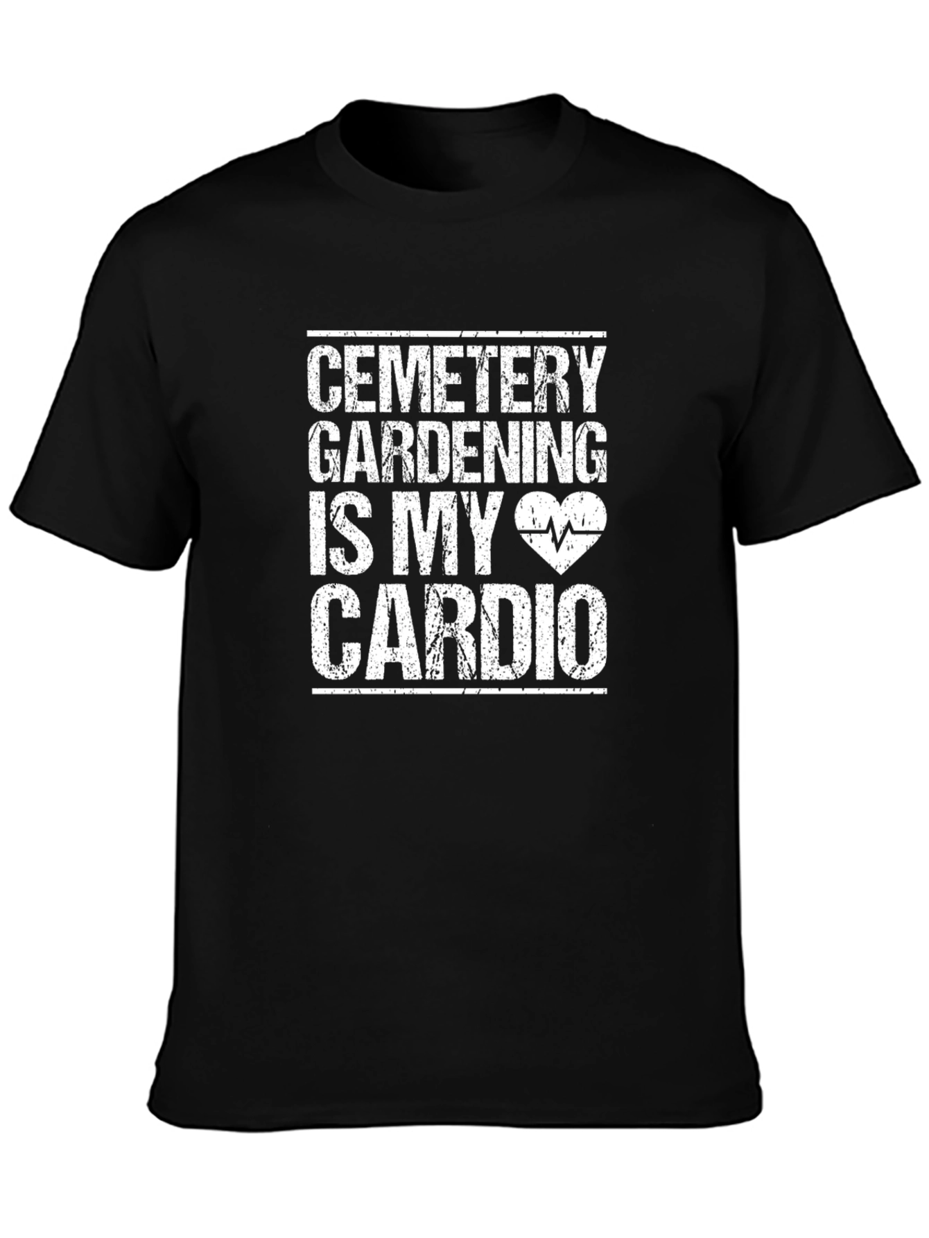 Cemetery Gardening T-Shirt - Cardio Funny Graphic Tee