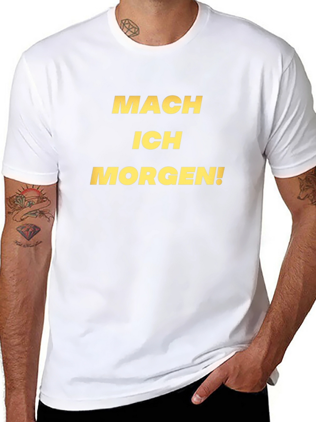 Mach Ich Morgen! Black Graphic Tee
