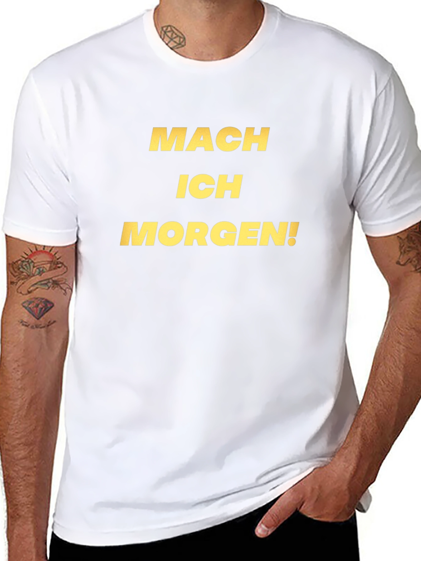 Mach Ich Morgen! Black Graphic Tee