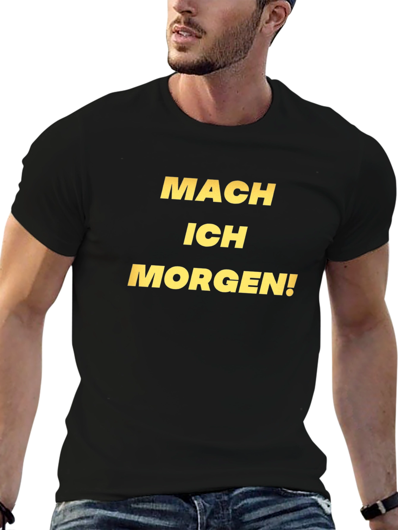 Mach Ich Morgen! Black Graphic Tee