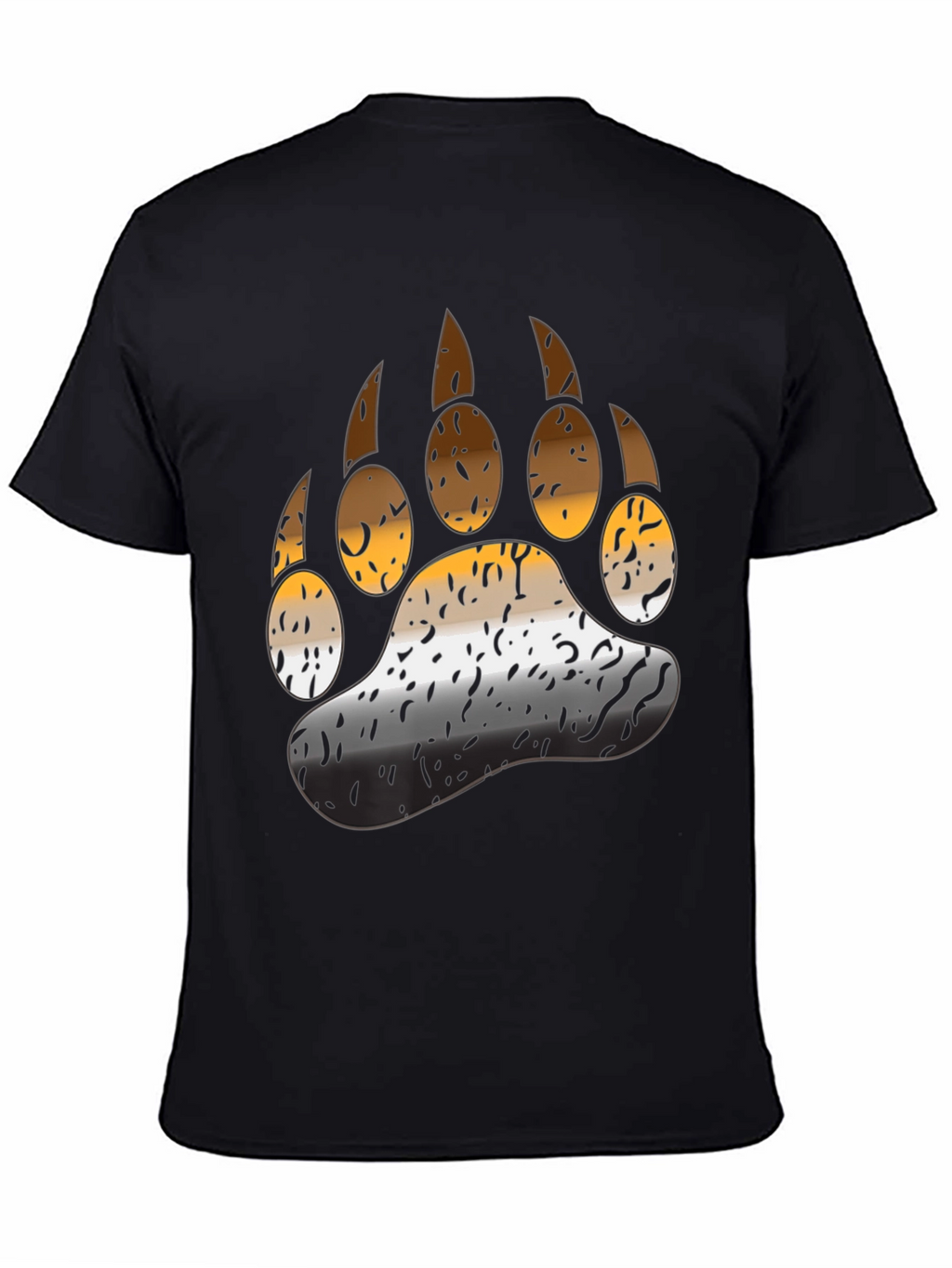 Bear Pride Paw T-Shirt - Black