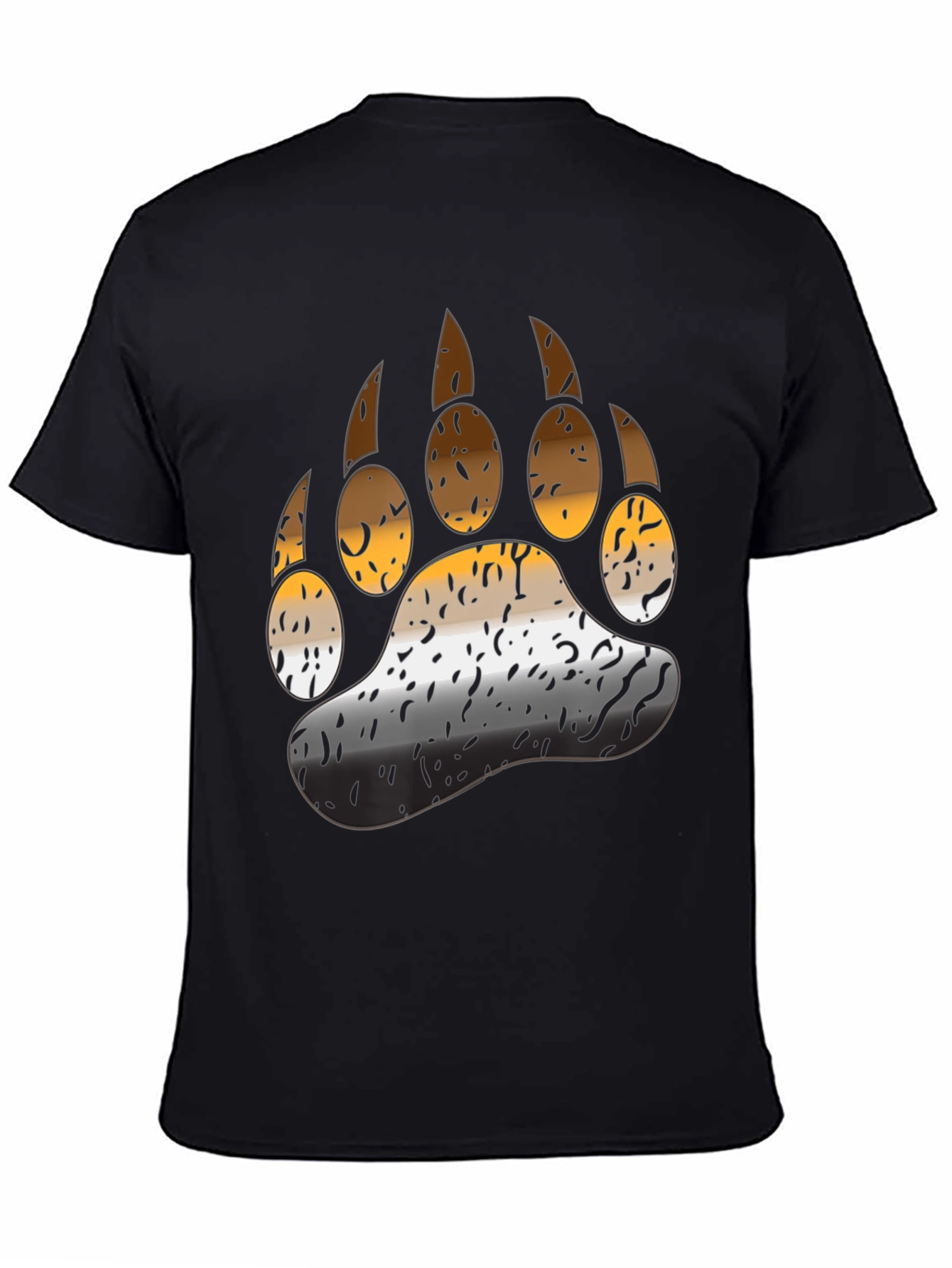 Bear Pride Paw T-Shirt - Black