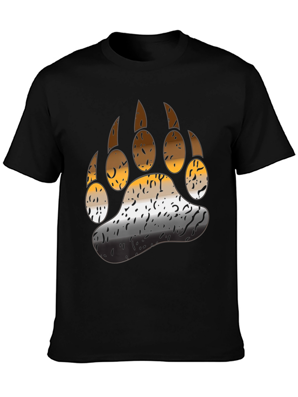 Bear Pride Paw T-Shirt - Black