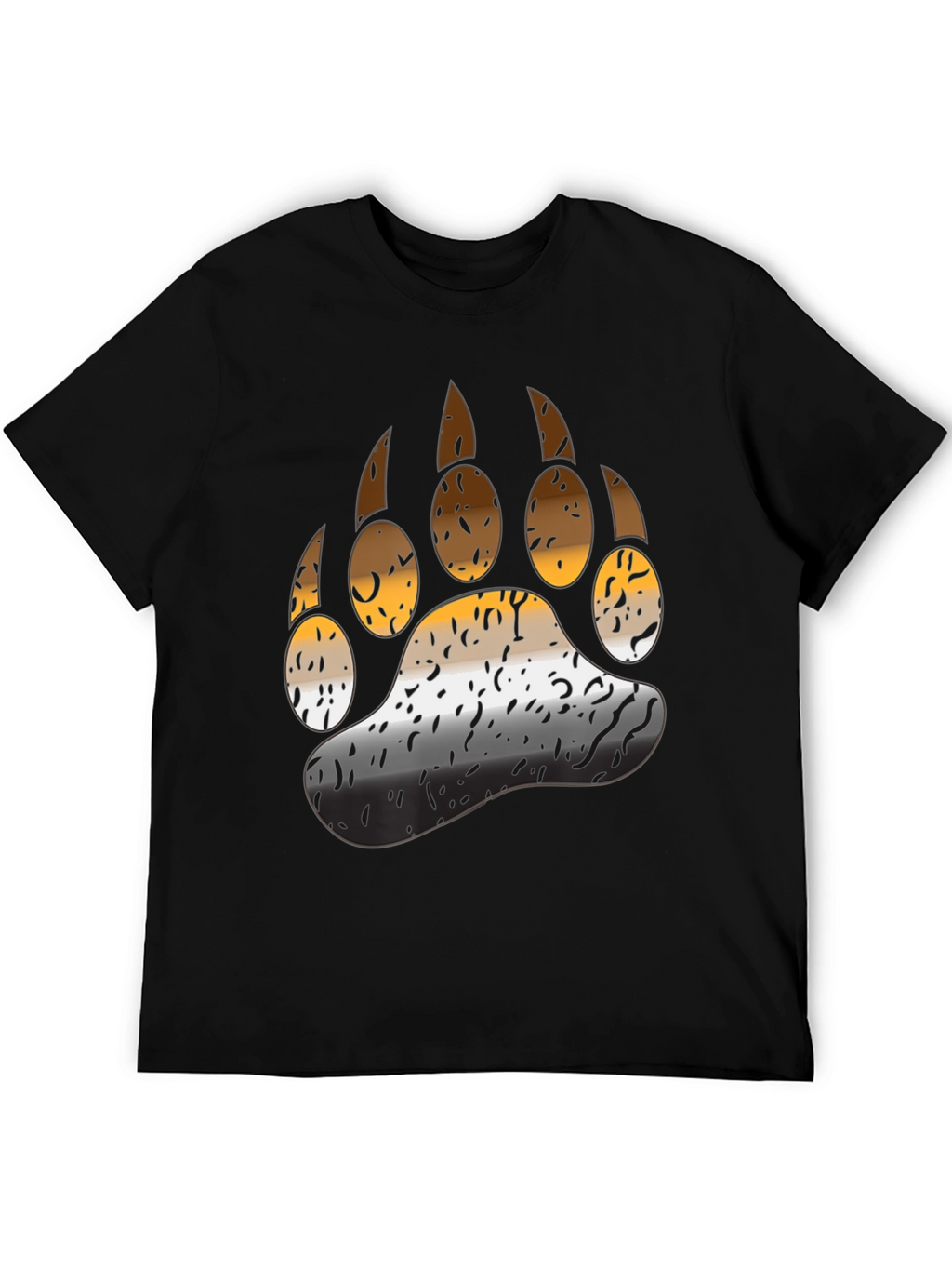 Bear Pride Paw T-Shirt - Black