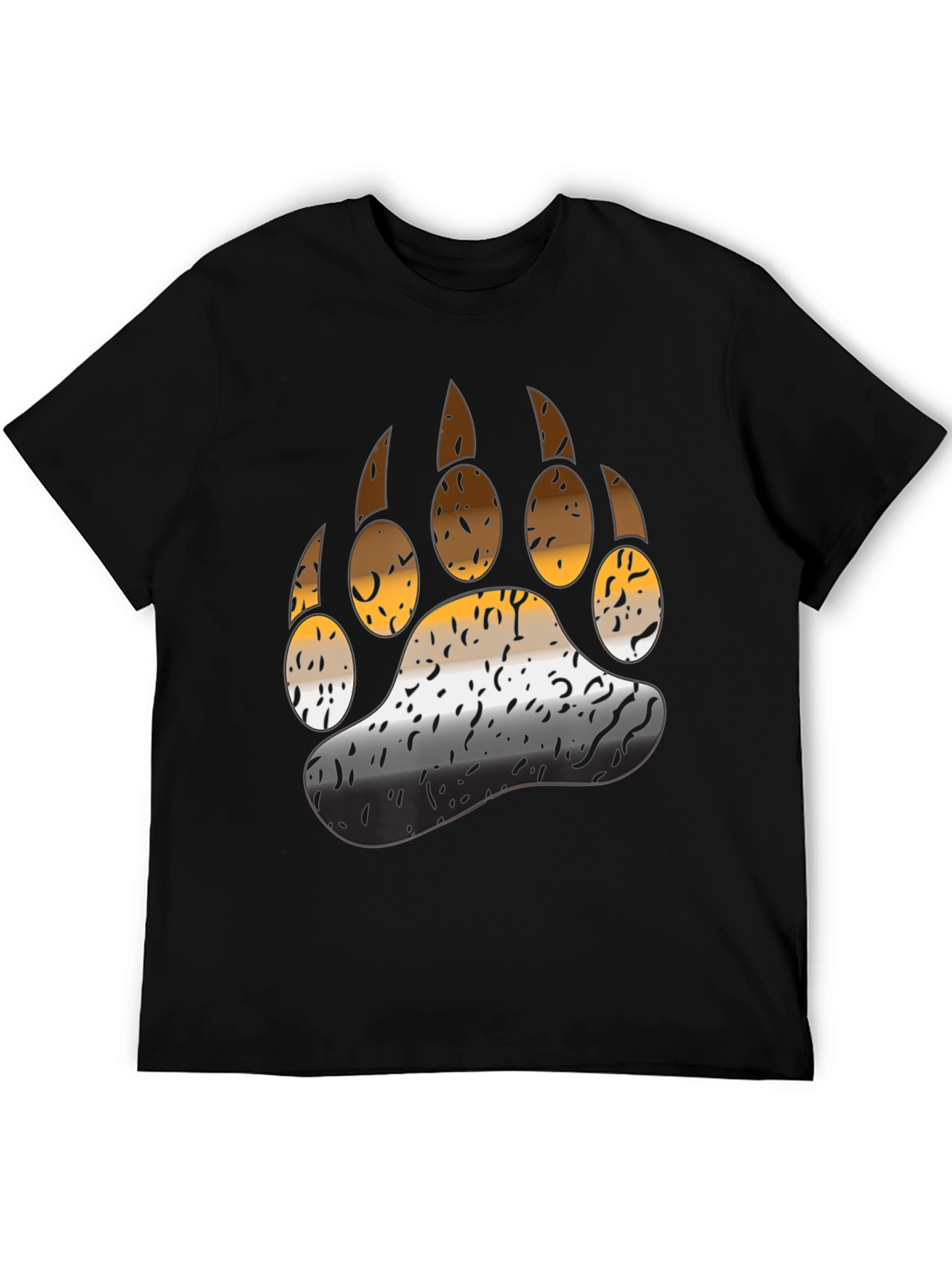 Bear Pride Paw T-Shirt - Black