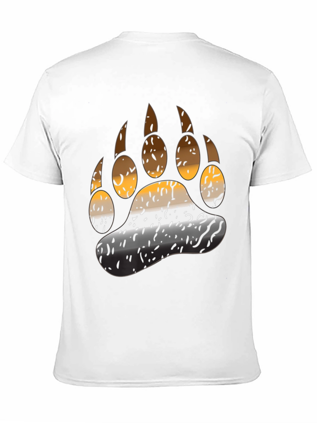Bear Pride Paw T-Shirt - Black