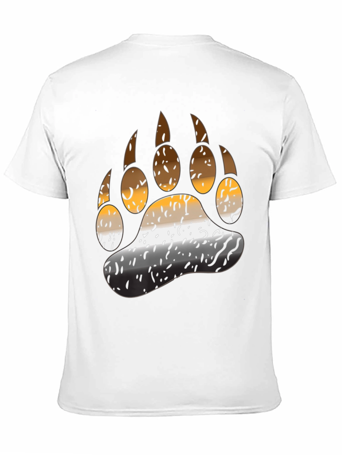 Bear Pride Paw T-Shirt - Black