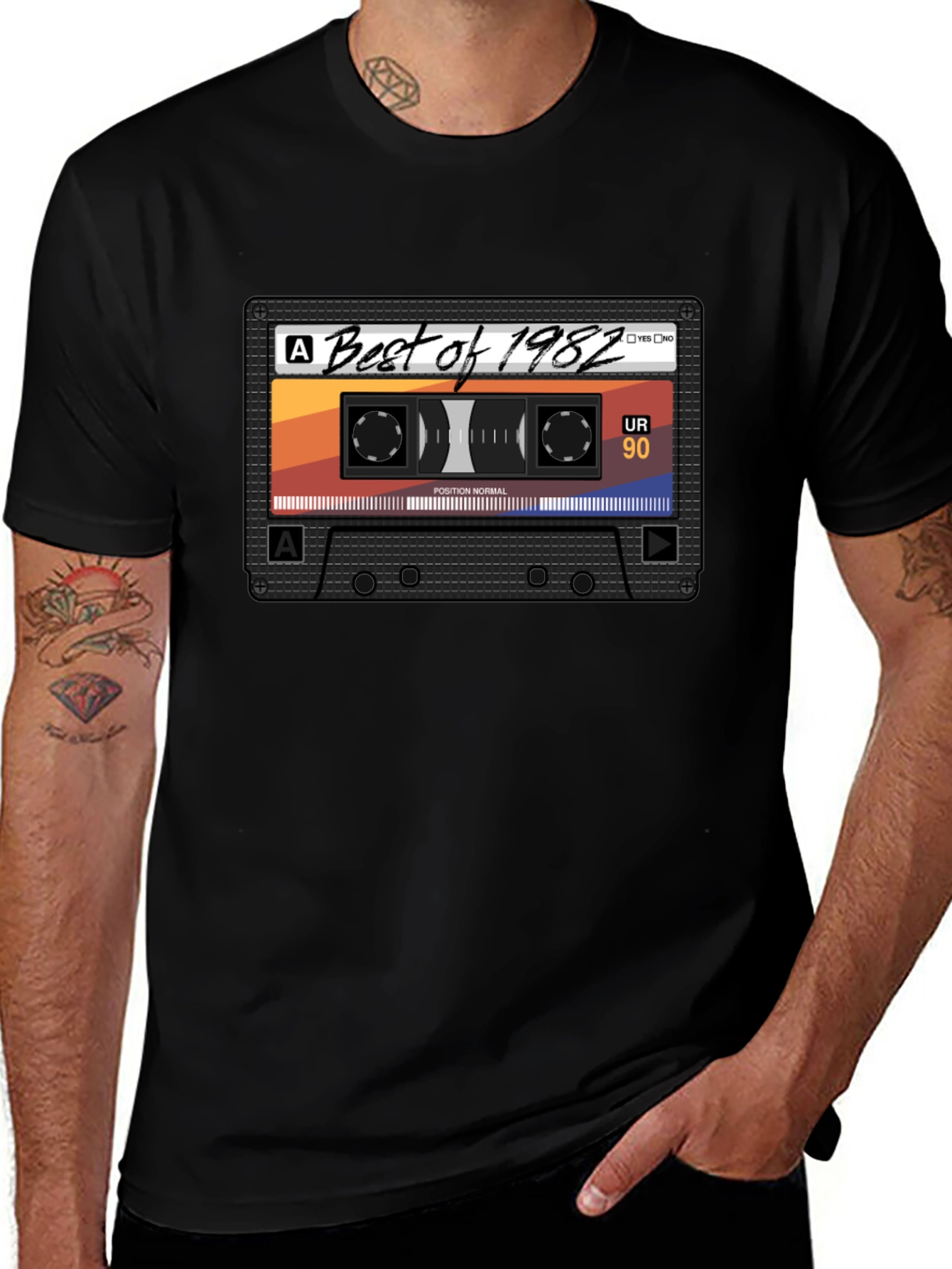 Best of 1982 Cassette Tape Graphic T-Shirt