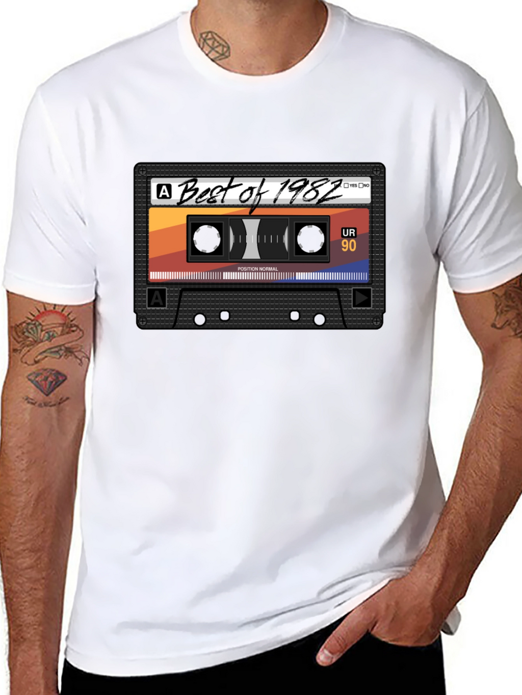 Best of 1982 Cassette Tape Graphic T-Shirt
