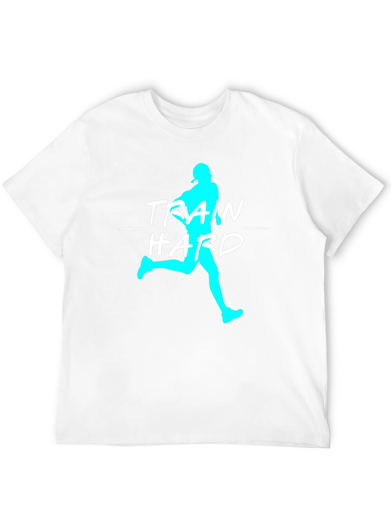 Train Hard Graphic Tee - Athletic Black T-Shirt