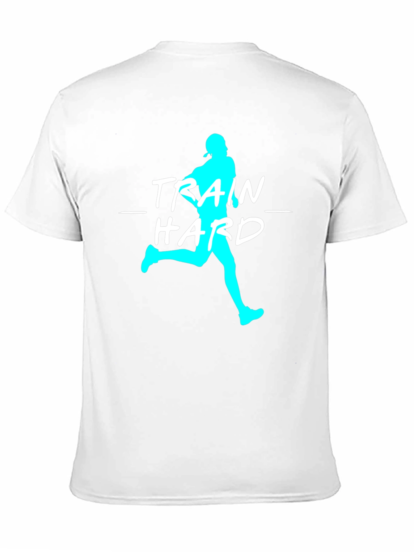 Train Hard Graphic Tee - Athletic Black T-Shirt