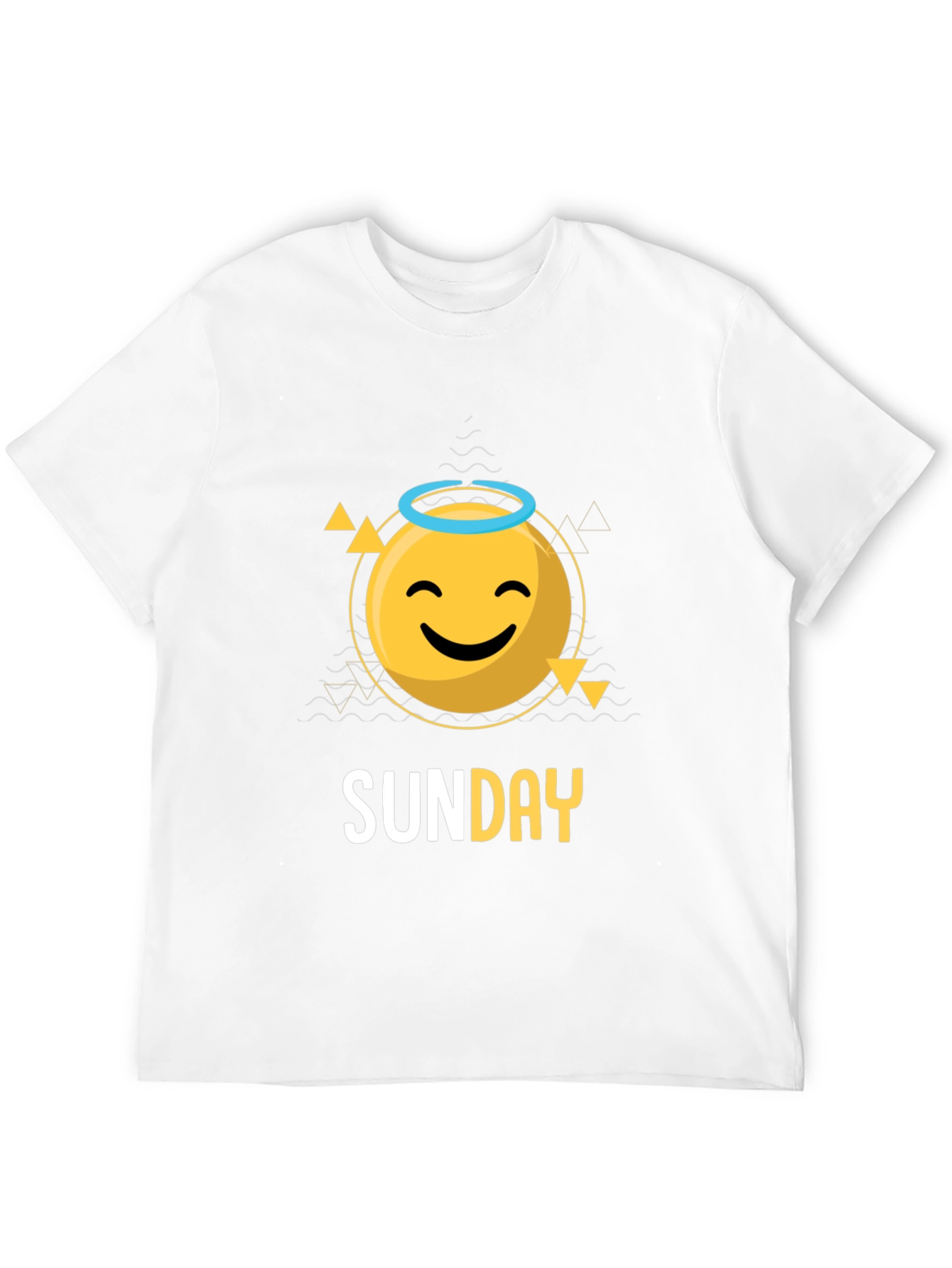 Sunday Smiley Face Graphic Tee - Casual Cool