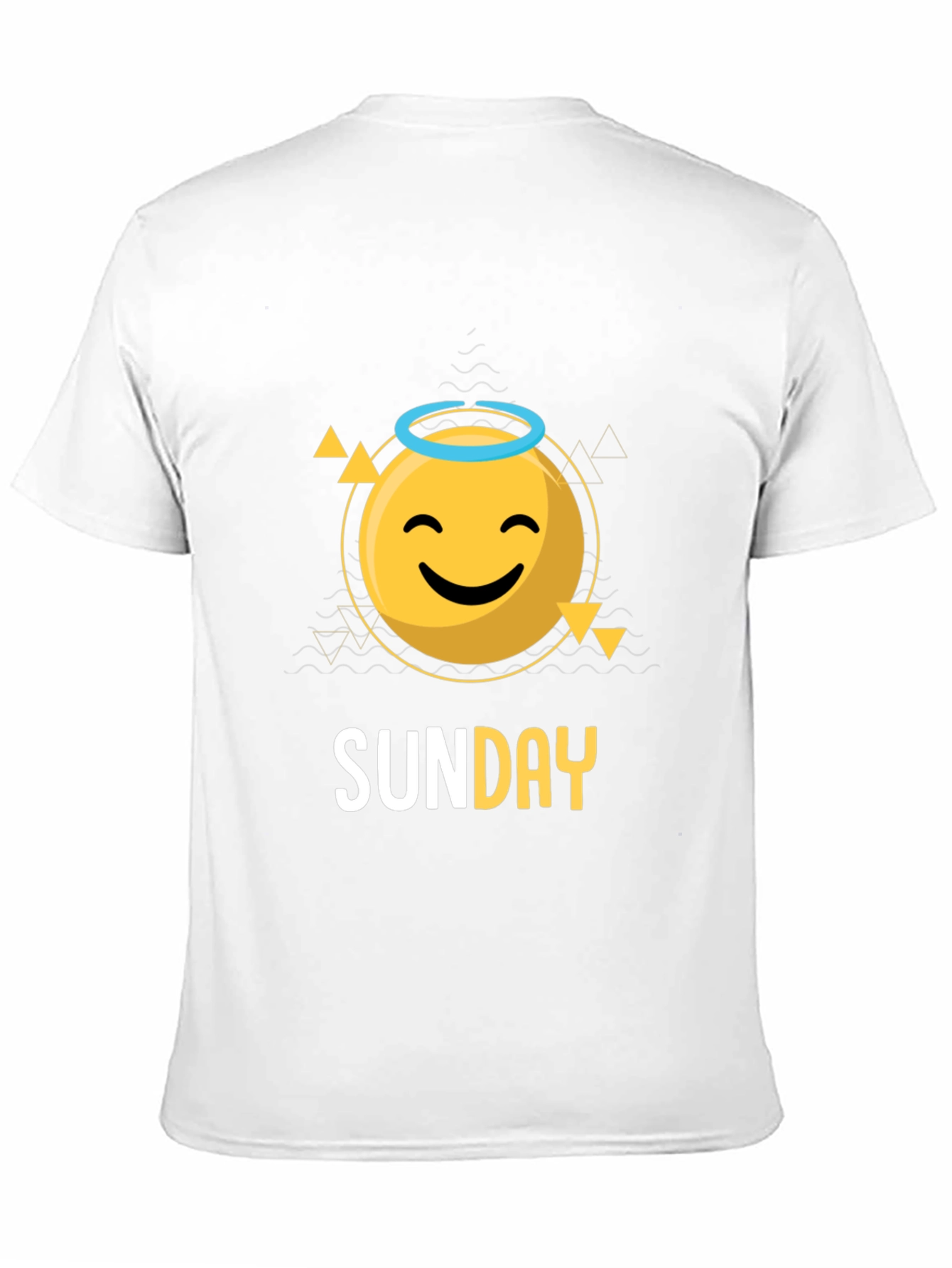 Sunday Smiley Face Graphic Tee - Casual Cool