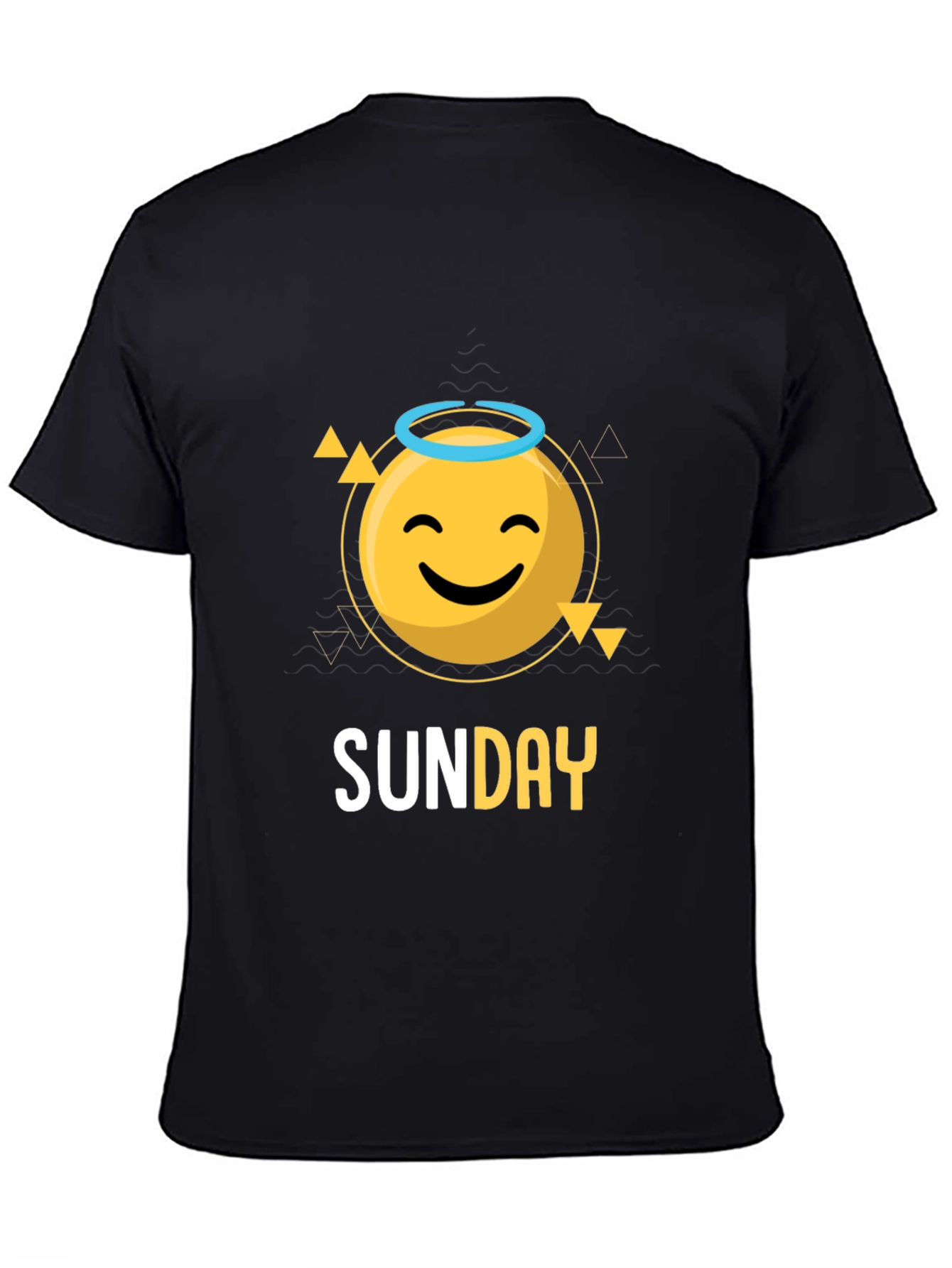 Sunday Smiley Face Graphic Tee - Casual Cool