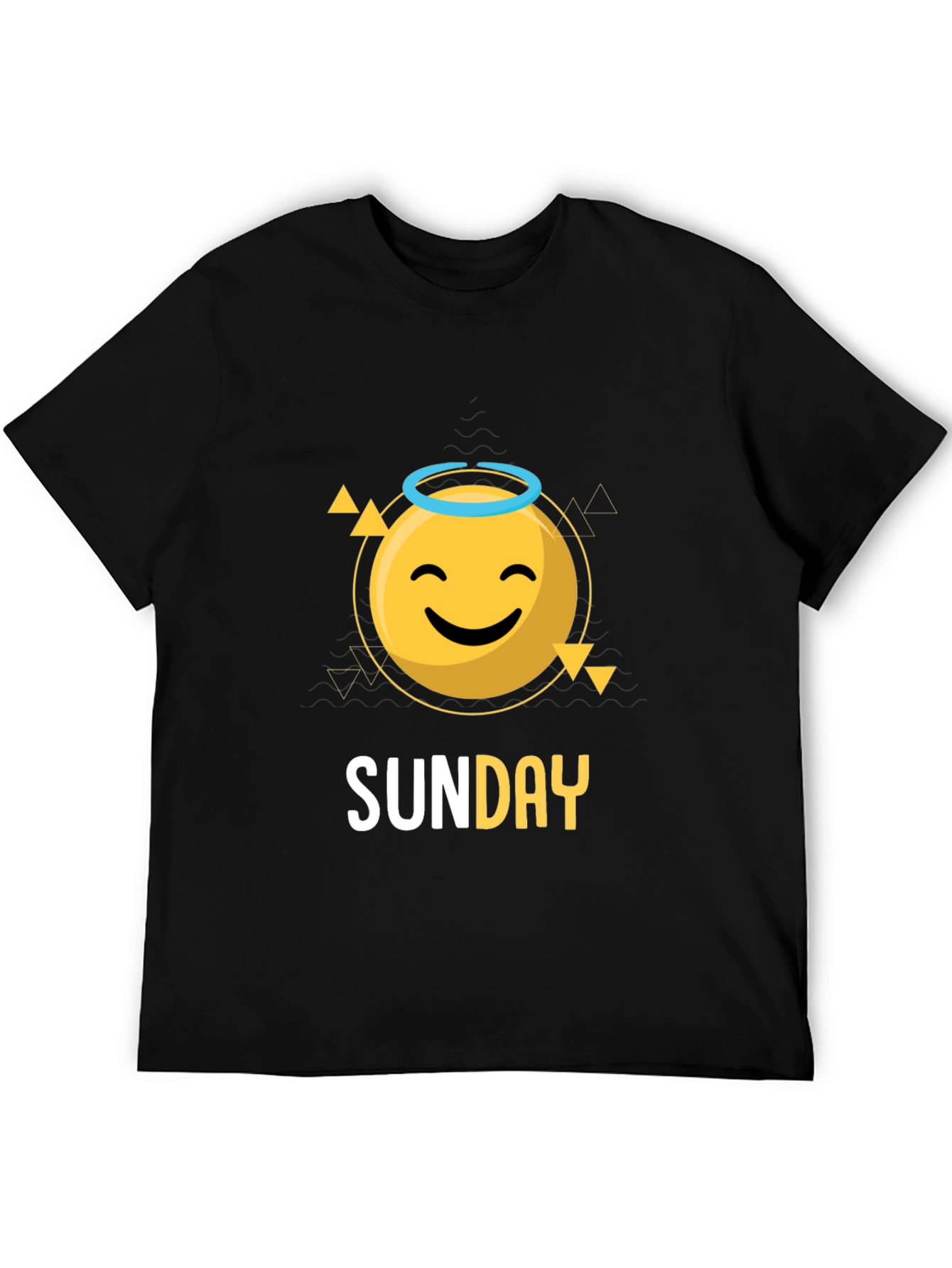Sunday Smiley Face Graphic Tee - Casual Cool