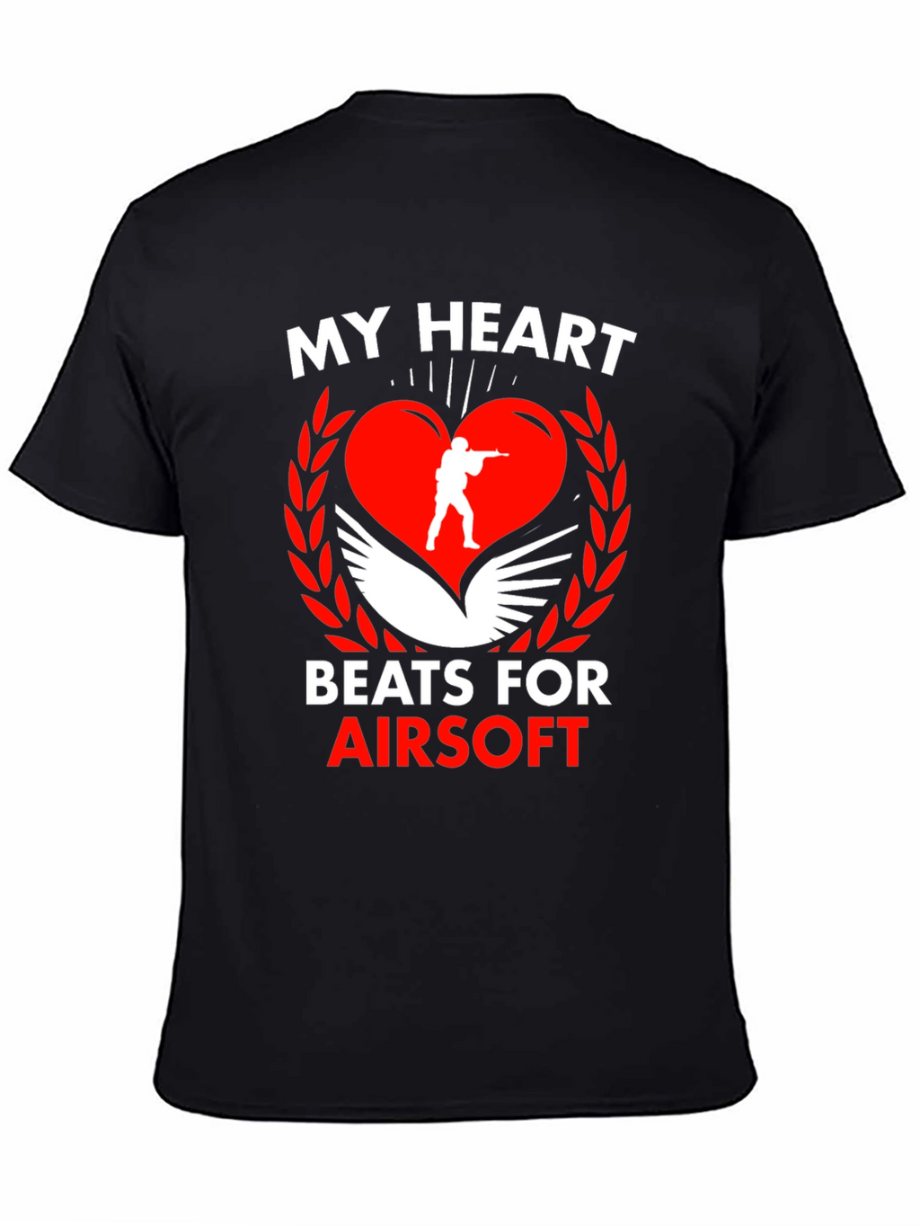 Airsoft Heart Graphic T-Shirt