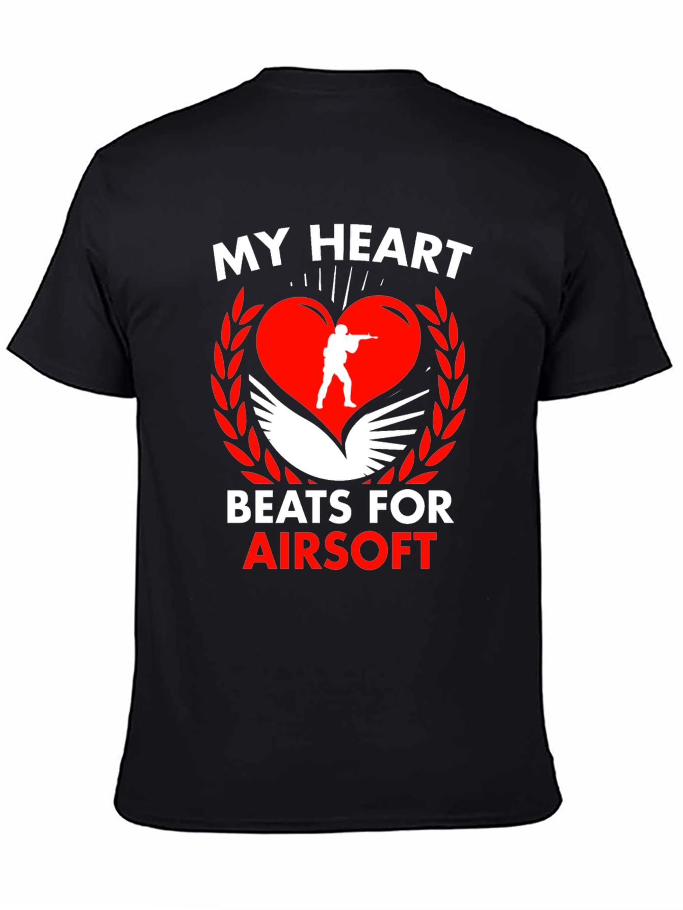 Airsoft Heart Graphic T-Shirt