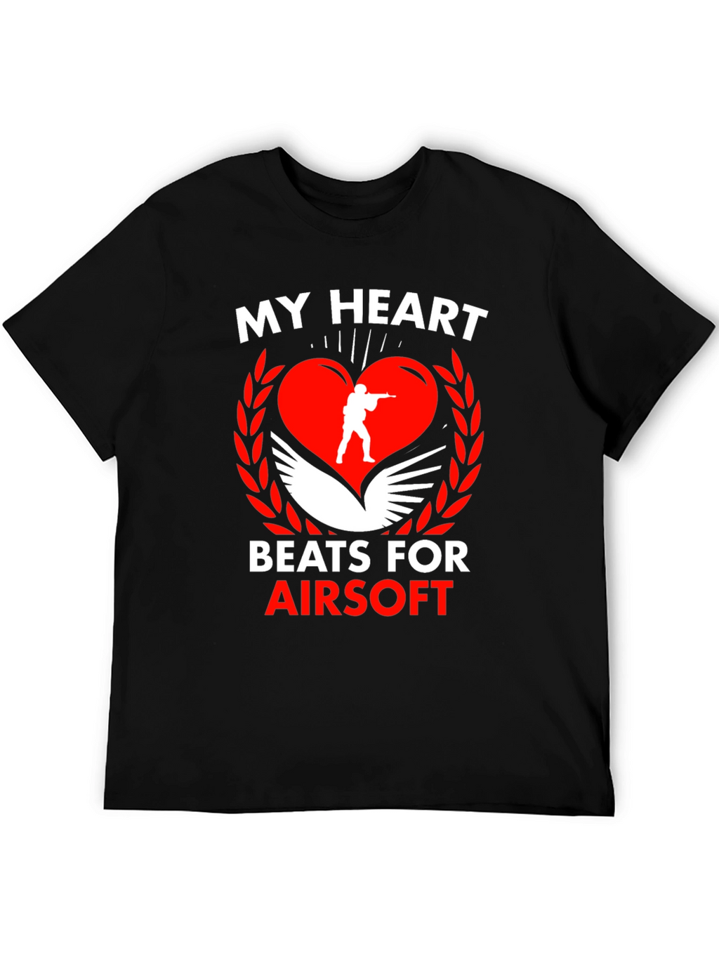 Airsoft Heart Graphic T-Shirt